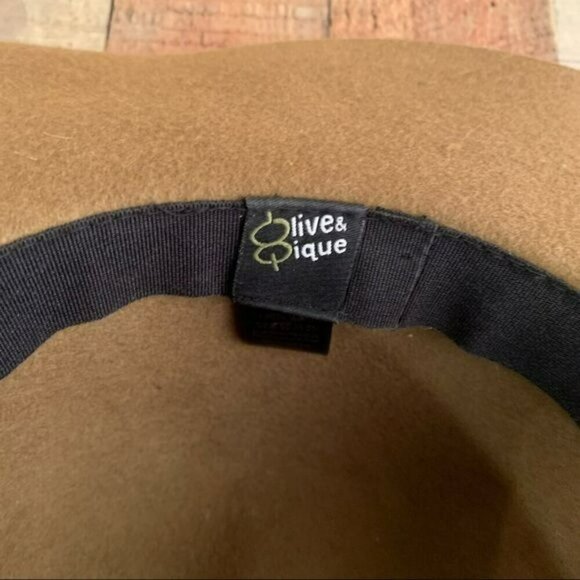 Olive and pique floppy wool hat in brown main image 5